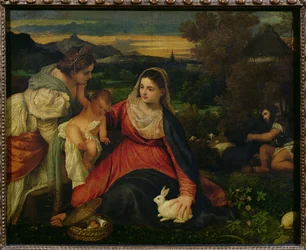 Madonna and Child with St. Catherine (The Virgin of the Rabbit) c.1530